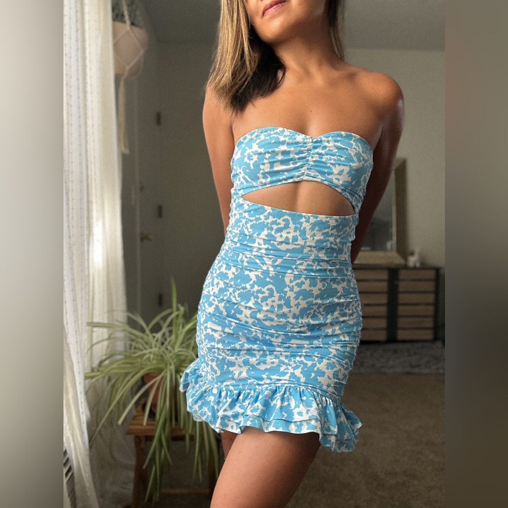 Tigermist Bright Blue Mini Dress